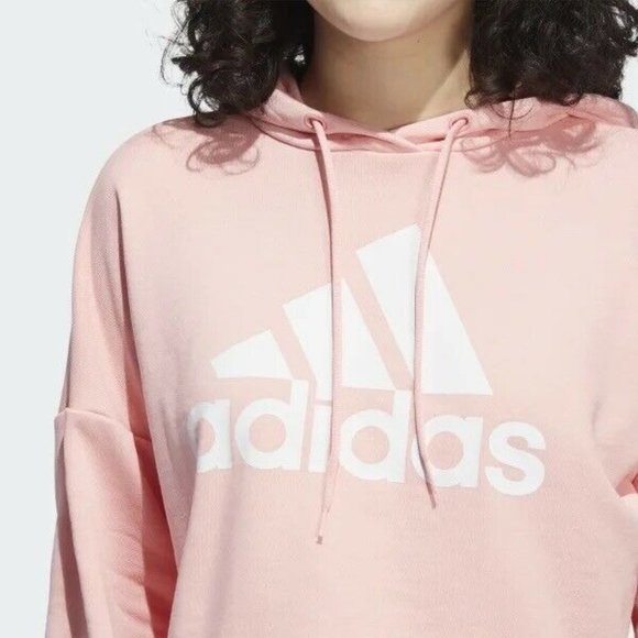 Adidas Cropped Pullover Hoodie Women 